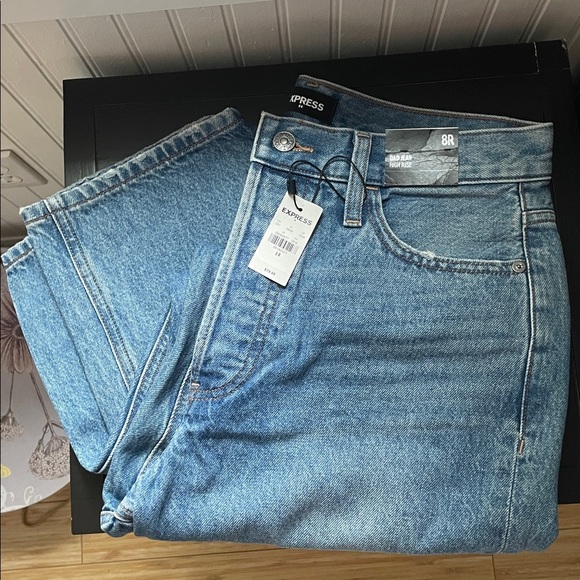 🆕 Express Blue Vintage Denim Women's Jeans New with Tags Size 8 Regular - Picture 8 of 12